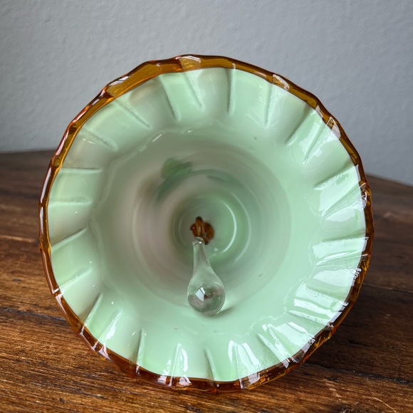 Antique 19th Century Victorian Stevens and Williams Glass Bell - Picture 7 of 8